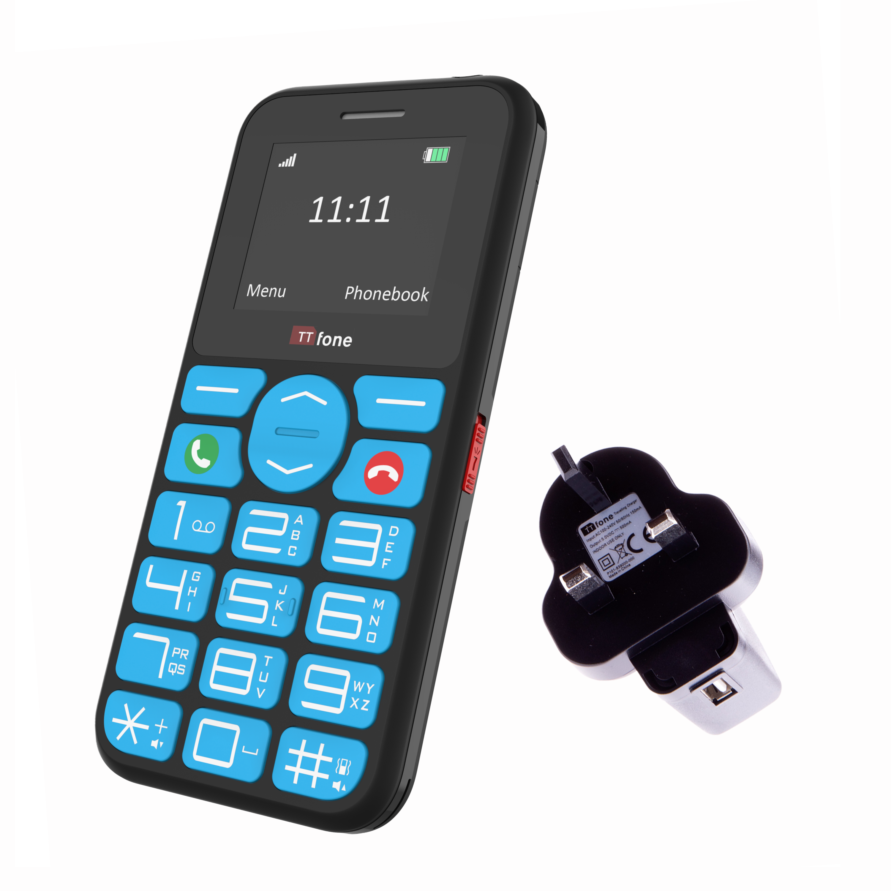 Returned Resale - TTfone TT190 with Mains Charger and Vodafone Pay As You Go