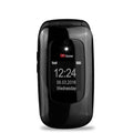 TTfone Lunar TT750 Black Flip Big Button Easy Menu Mobile with O2 Bundle Pay As You Go SIM