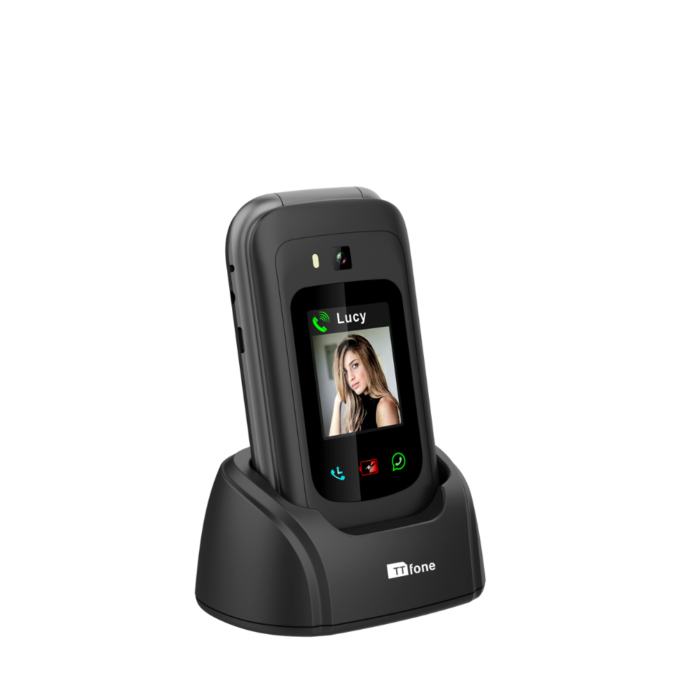 TTfone TT970 WhatsApp 4G Touchscreen Senior Big Button Flip Phone EU