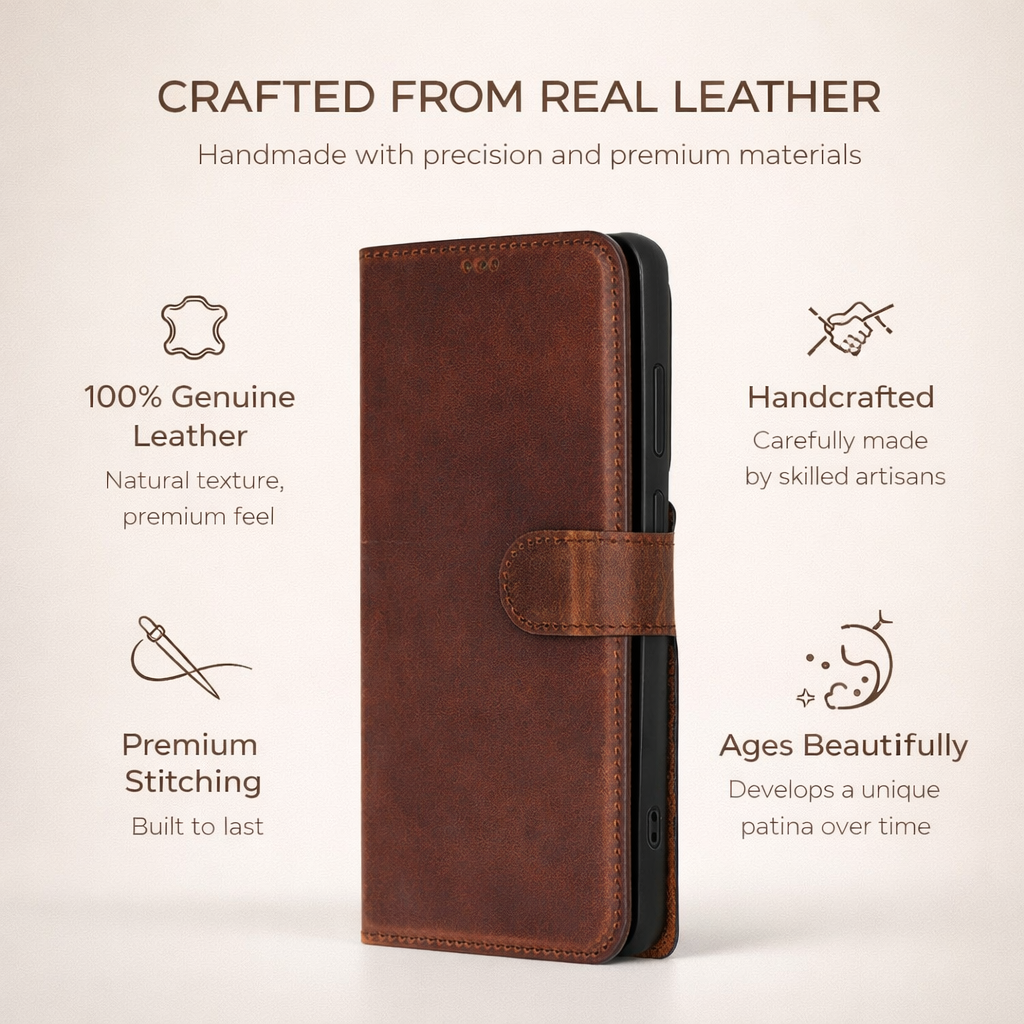 Buffalo Samsung Galaxy S26 Leather Wallet Case