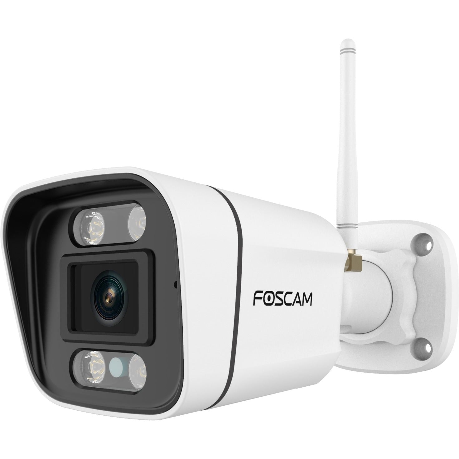 Foscam v8p, 4K 8MP Dual-Band WiFi Security Camera (White, with Sound and Light Alarm)