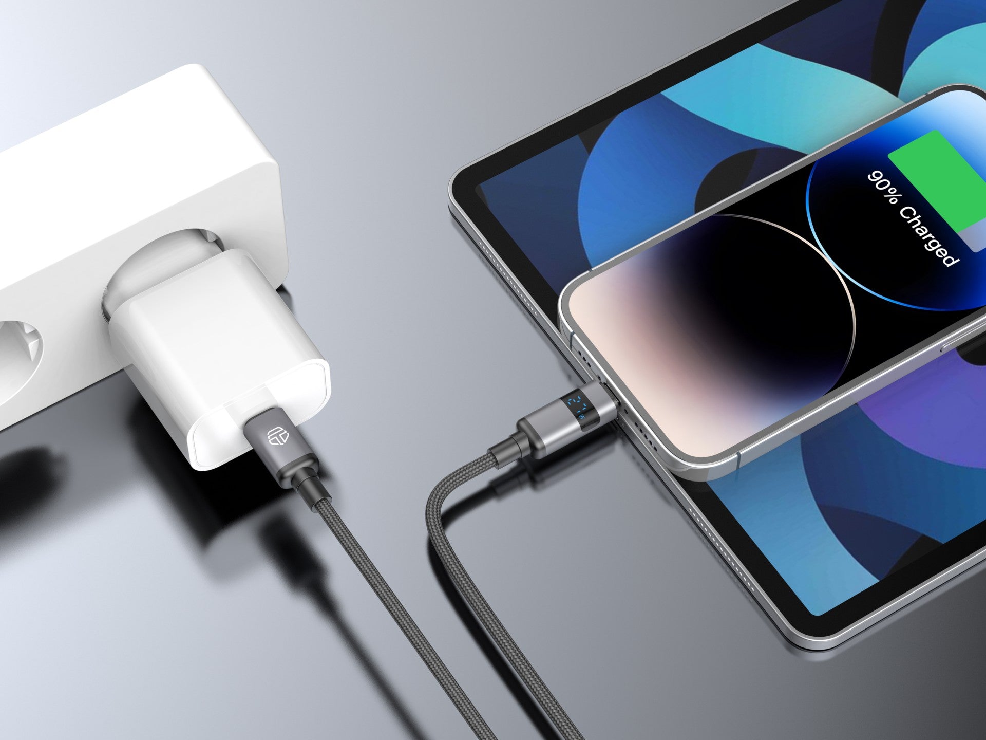 Techancy USB-C to Lightning Cable TB1801, 27W, 1.5m Black