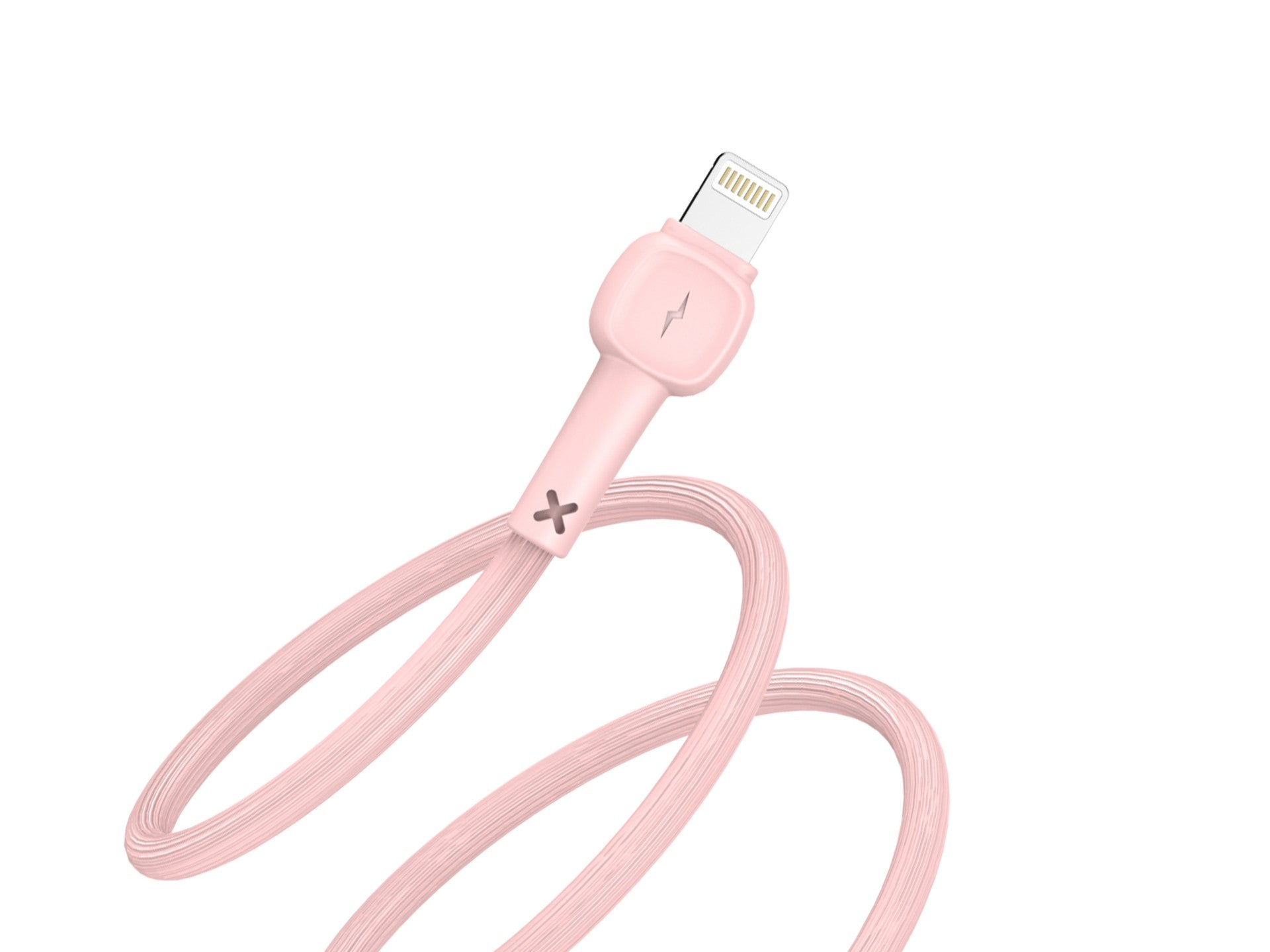Techancy USB to Lightning Cable TB1660, Pink Macaron 2.4A Fast Charging, 1.2m, Compatible with iPhone/iPad