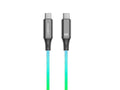 Techancy 1m Data Cable TB1799, USB-C to USB-C, RGB Lighting Effects, 60W Fast Charging