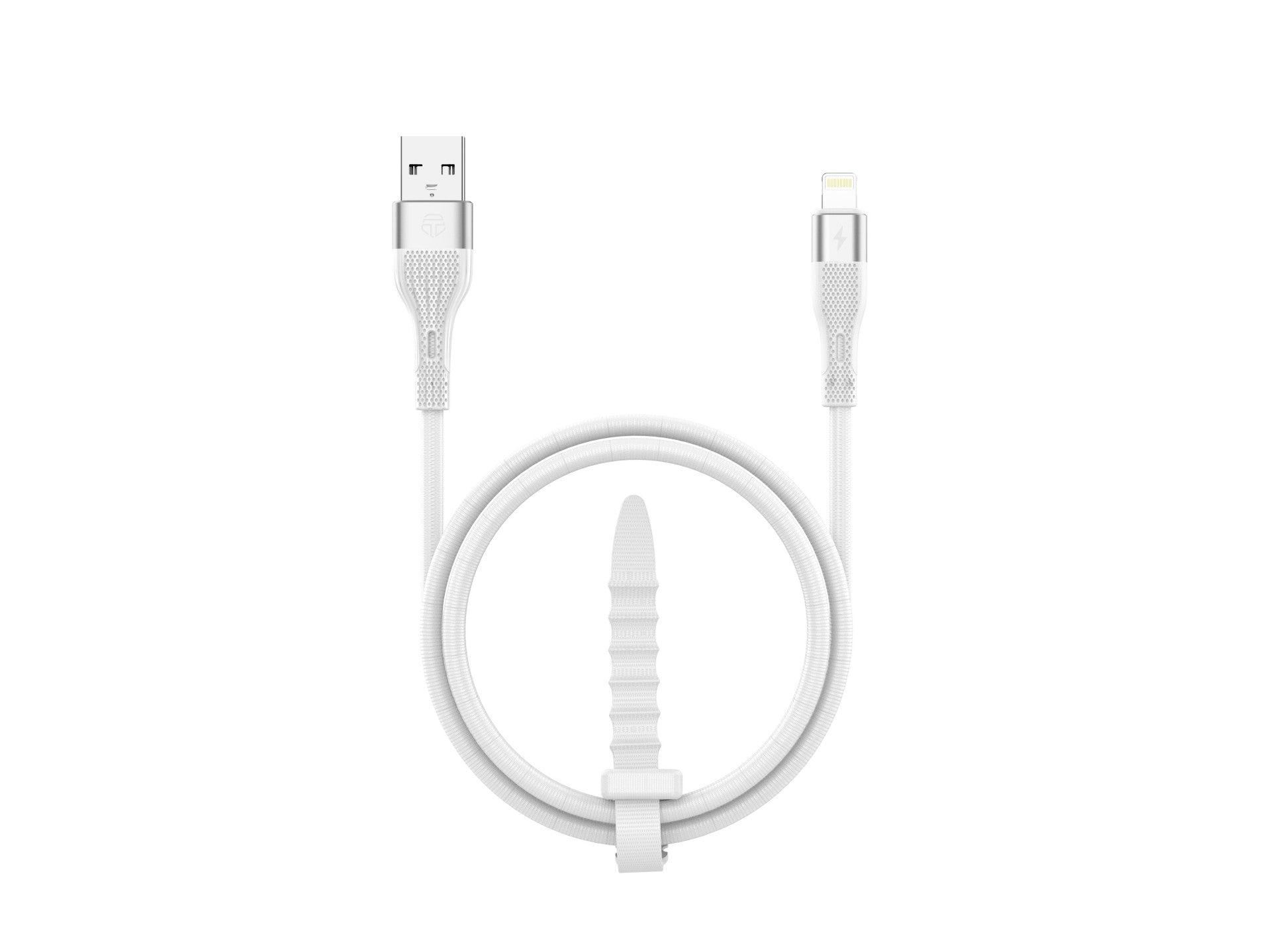 Techancy USB to Lightning Data Cable TB1779, White, 3.1A Fast Charge
