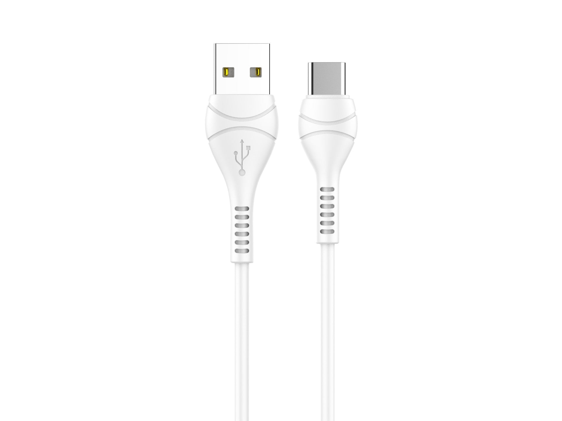 Techancy USB-C Data Cable TB1775, White, 1m, 2.4A Fast Charge