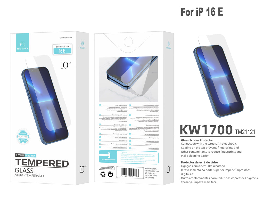 Techancy Tempered Glass Screen Protector iPhone 16 – KW1700